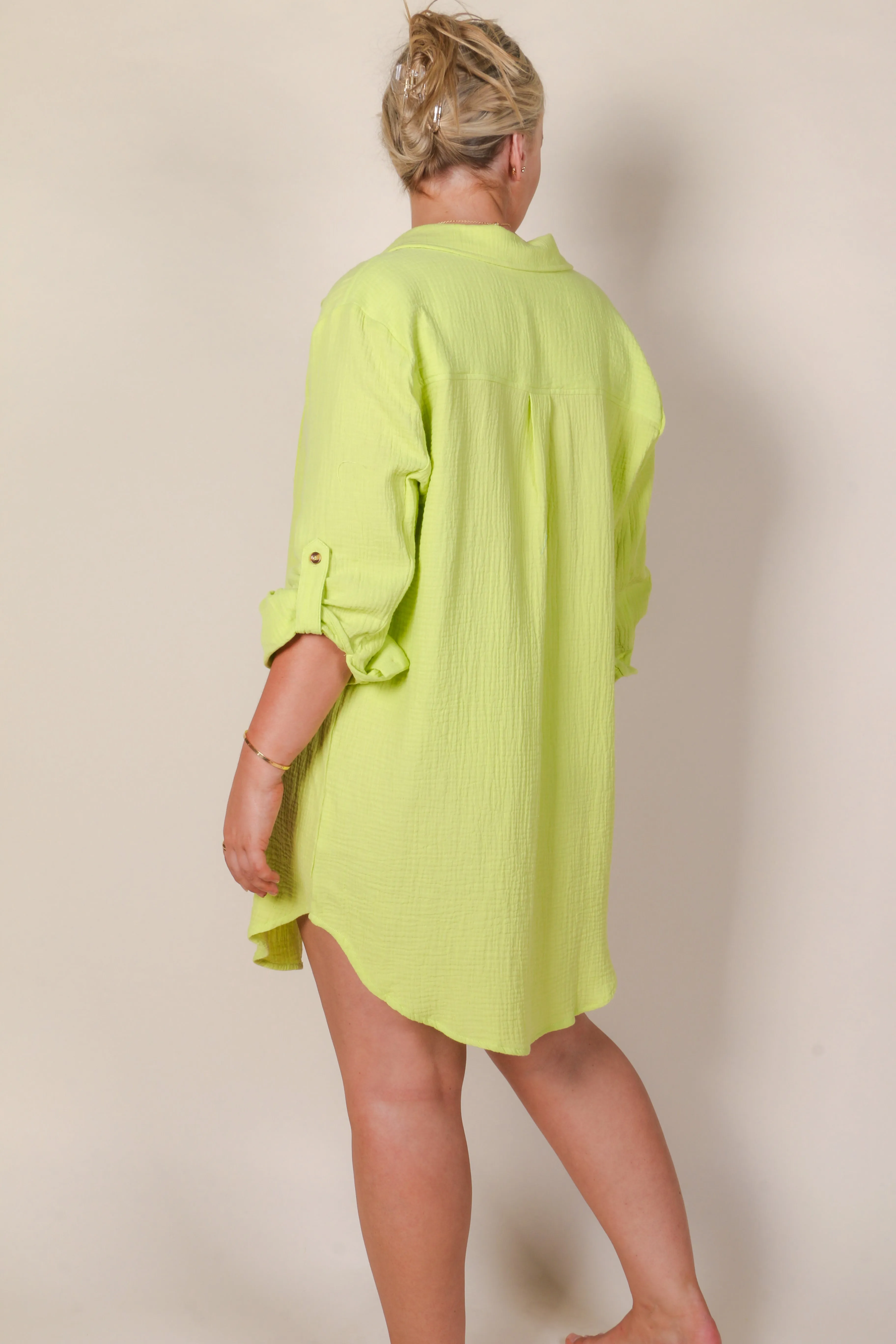 STAPLE RESORT DRESS LIME sold by FAYT The Label product image thumbnail 2