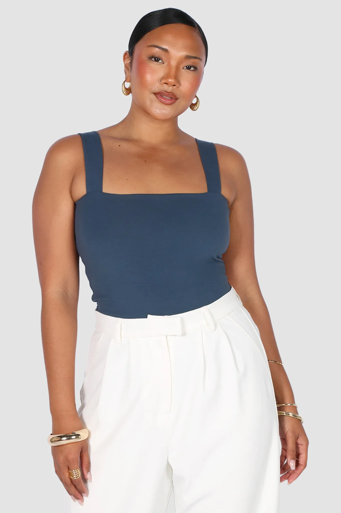 QUINN TOP DEEP OCEAN BLUE sold by FAYT The Label product image thumbnail 4