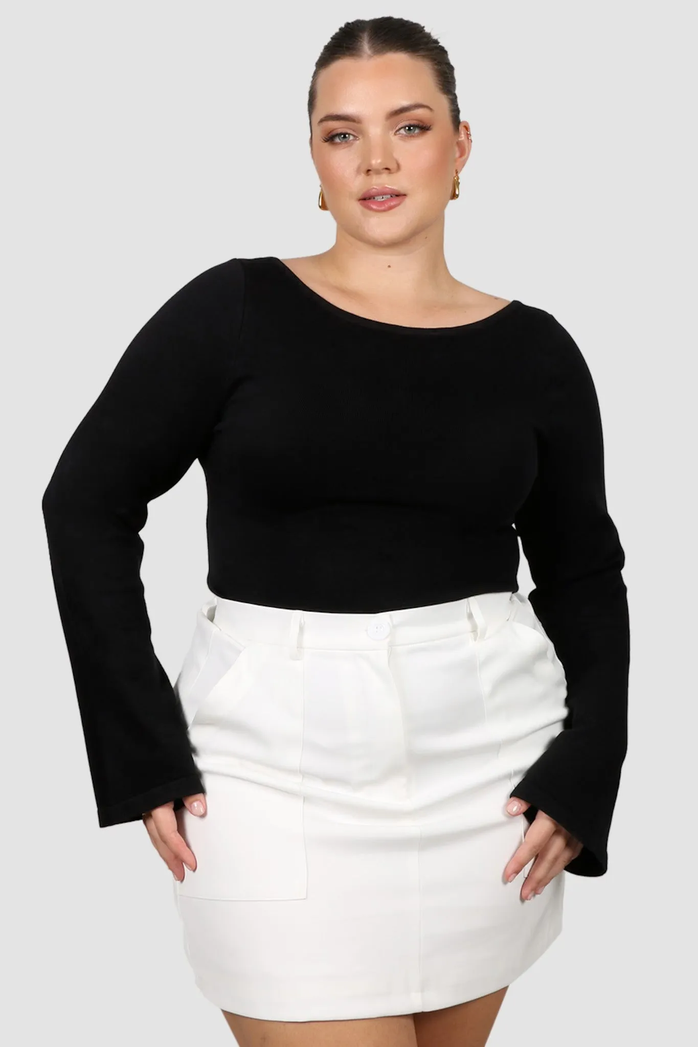 RAE KNIT TOP BLACK sold by FAYT The Label product image thumbnail 3