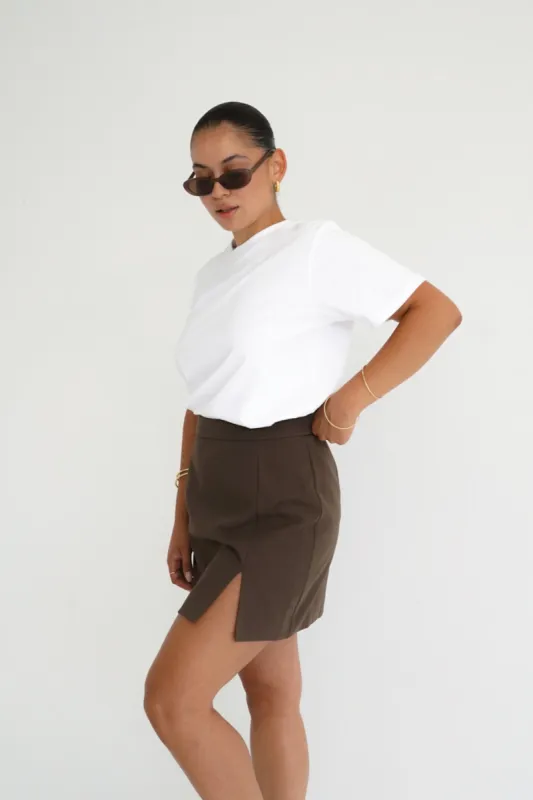 ANA SKIRT CHOCOLATE sold by FAYT The Label