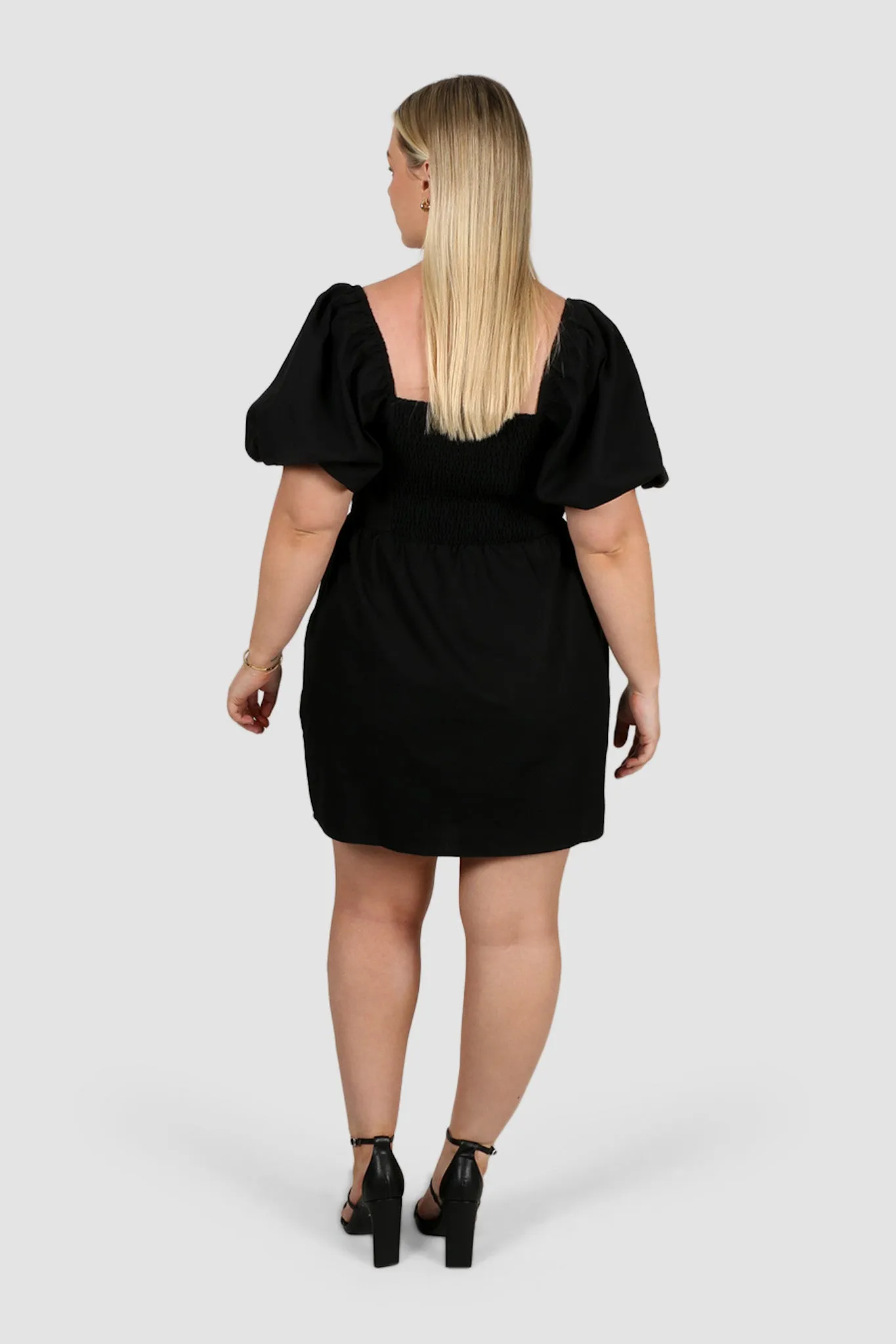 STELLA LINEN DRESS BLACK sold by FAYT The Label product image thumbnail 3