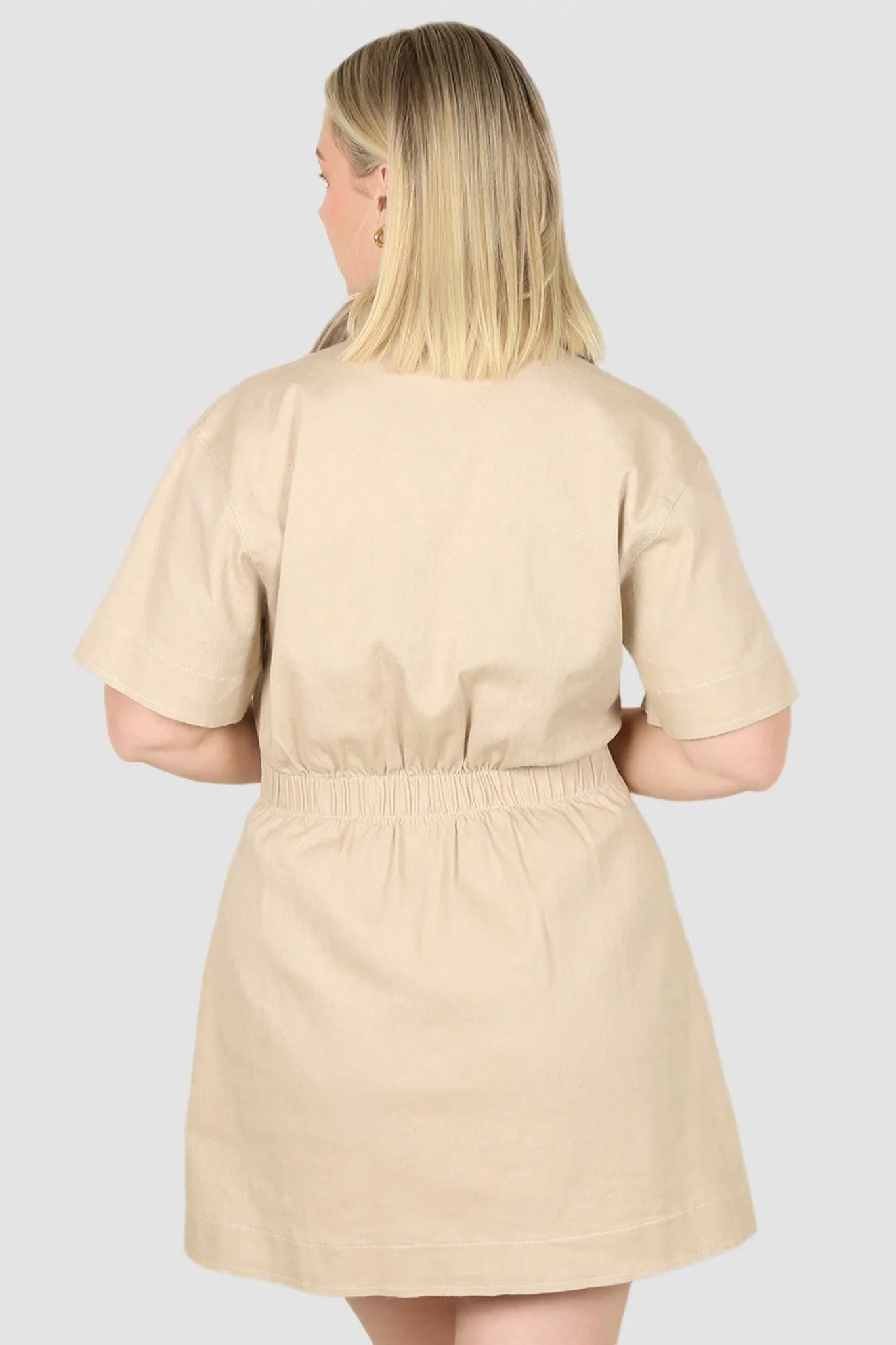 SAVEIRA DENIM DRESS STONE sold by FAYT The Label product image thumbnail 4