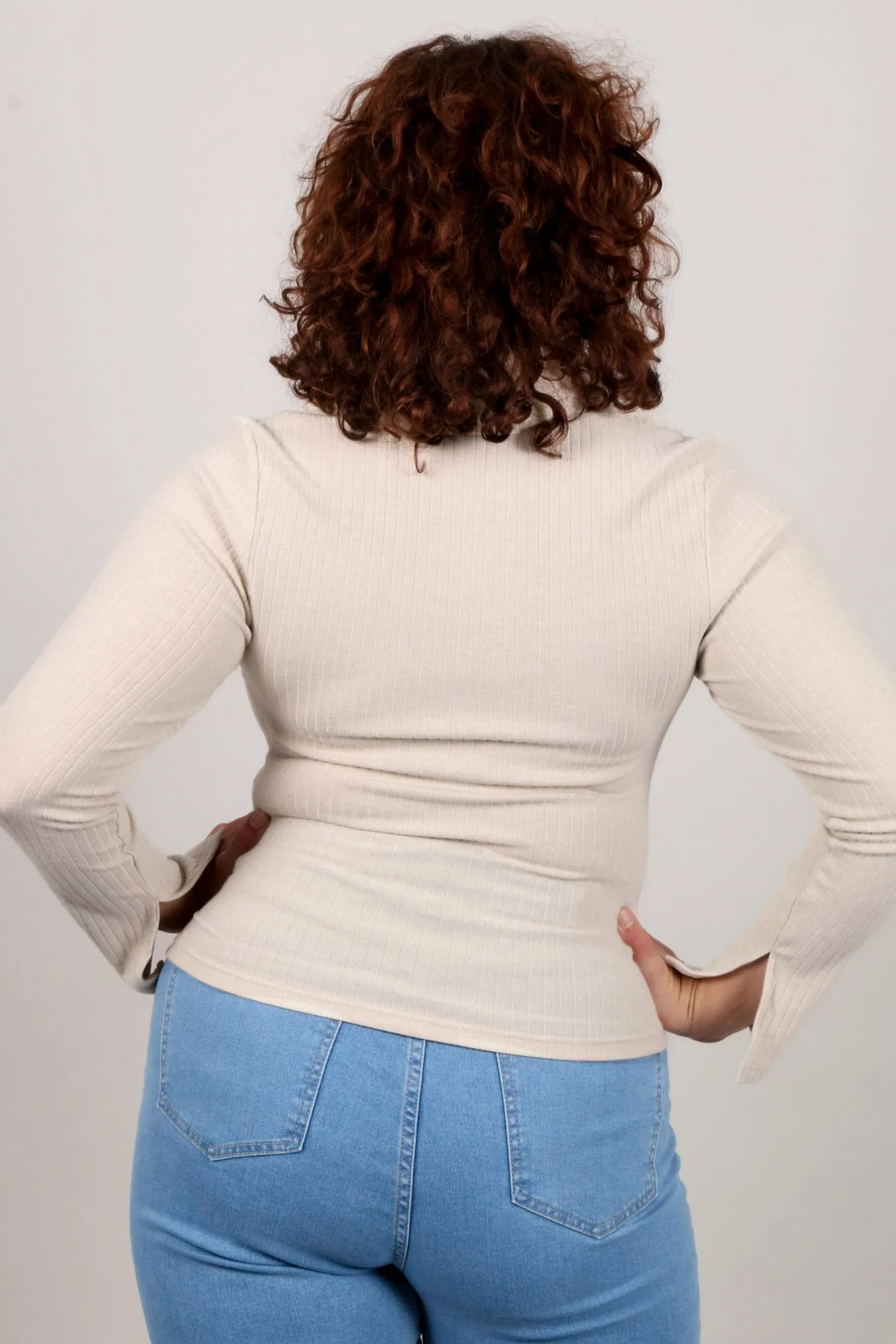 ZITA RIB TOP OATMEAL sold by FAYT The Label product image thumbnail 2