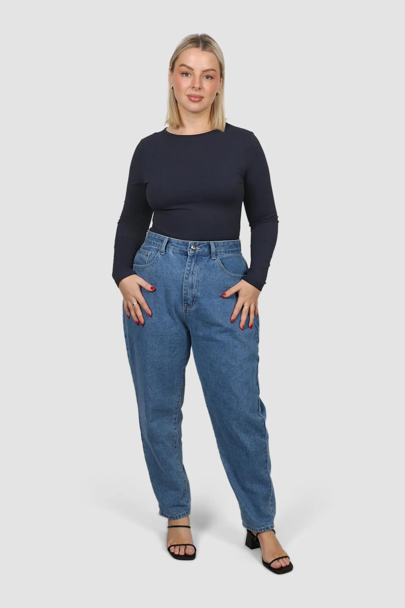 L/S BODYSUIT NAVY sold by FAYT The Label product image thumbnail 4