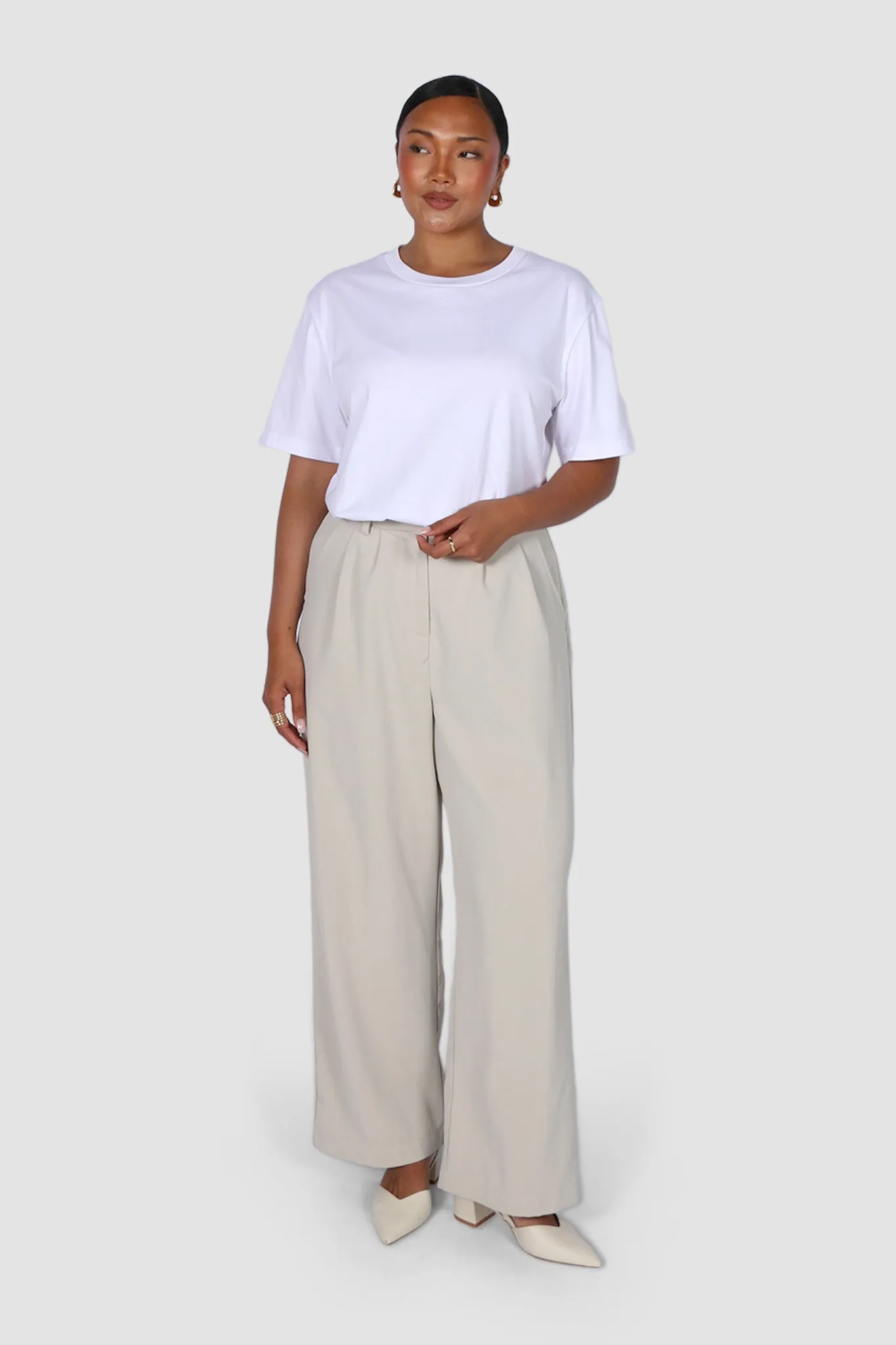 DOWNTOWN PANT ECRU sold by FAYT The Label product image thumbnail 3