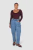 SCOOP NECK BODYSUIT DEEP PLUM sold by FAYT The Label