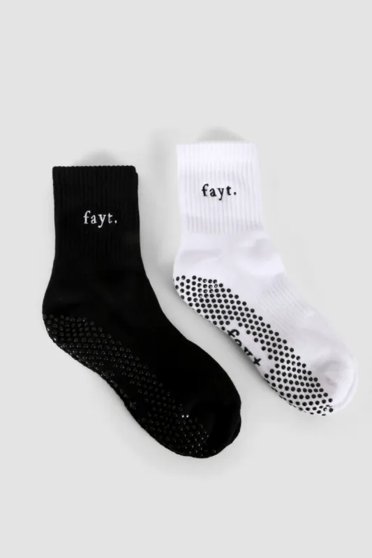 FAYT PILATES GRIP SOCKS BLACK sold by FAYT The Label