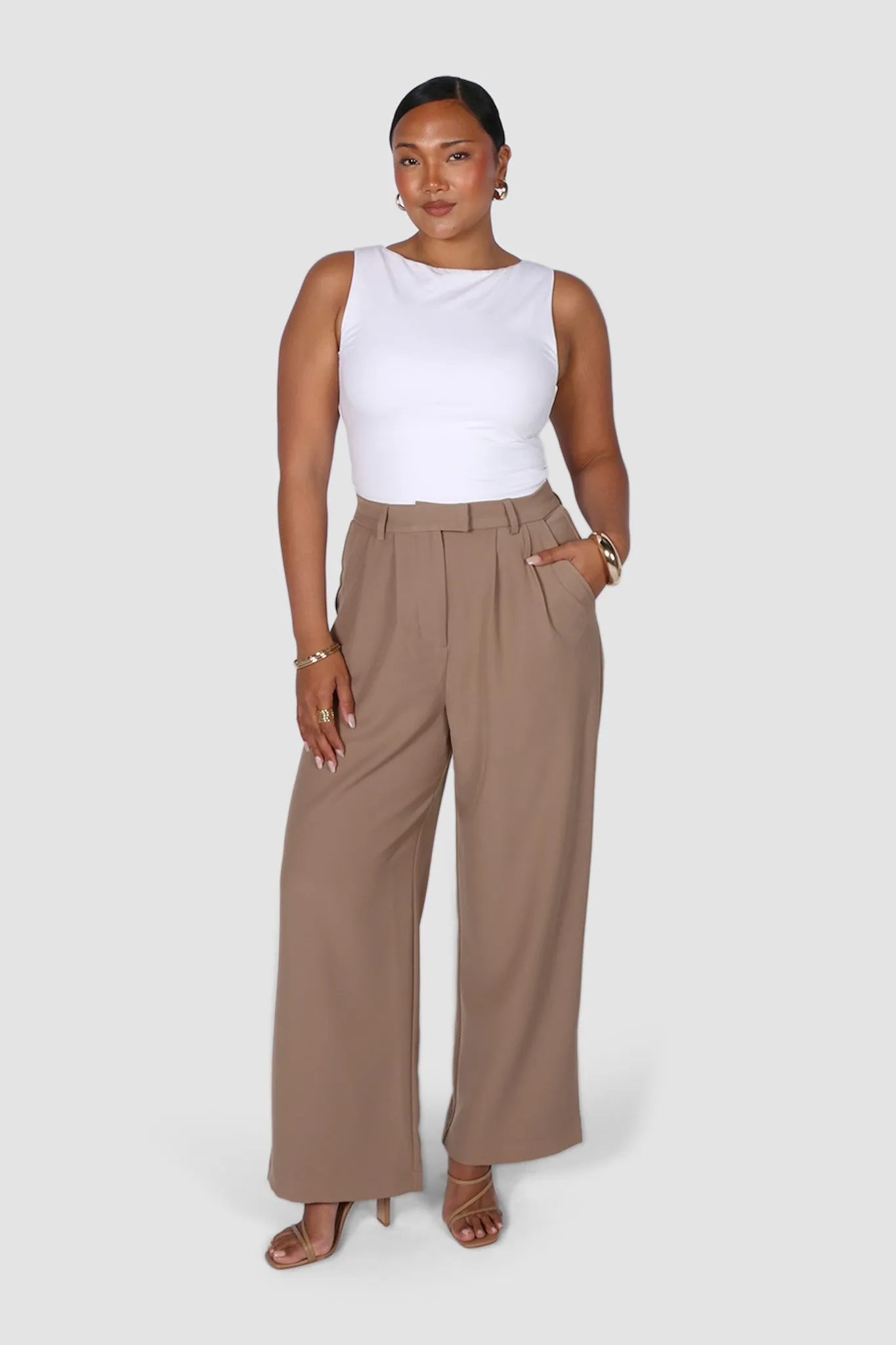 DOWNTOWN PANT LATTE sold by FAYT The Label product image thumbnail 4