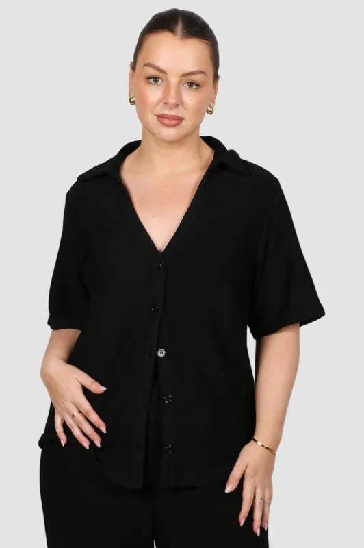 ARDEN SHIRT BLACK sold by FAYT The Label