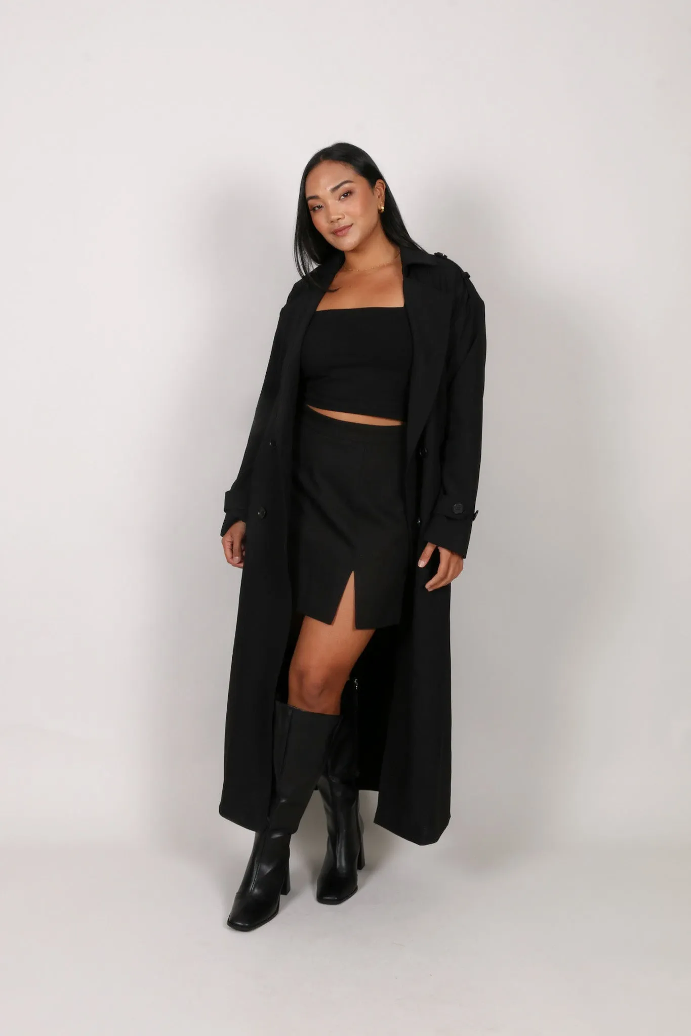 HENDRIX TRENCH COAT BLACK sold by FAYT The Label product image thumbnail 3