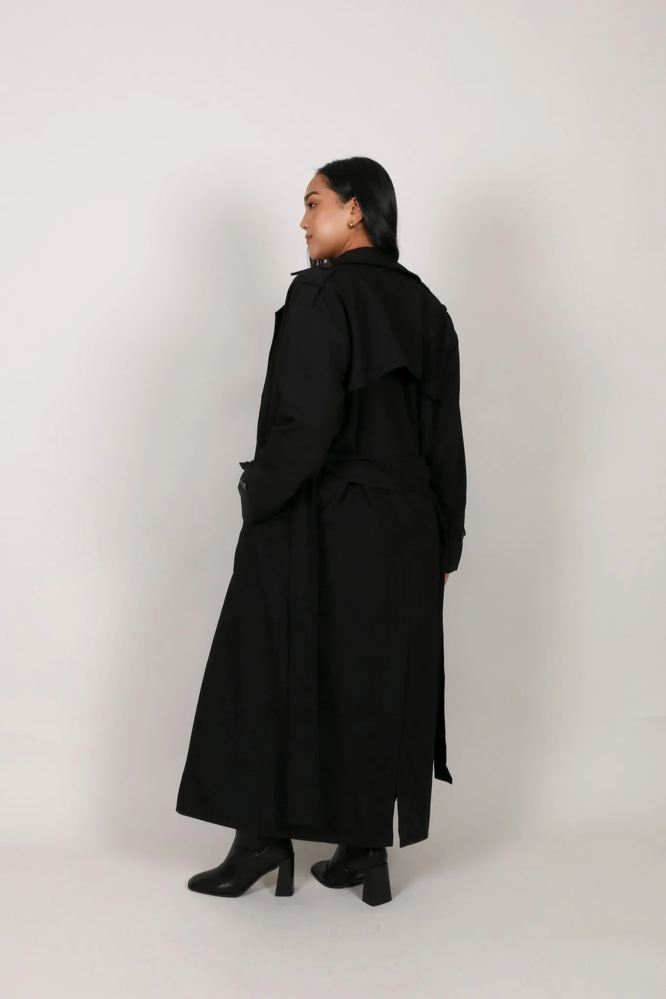 HENDRIX TRENCH COAT BLACK sold by FAYT The Label product image thumbnail 4