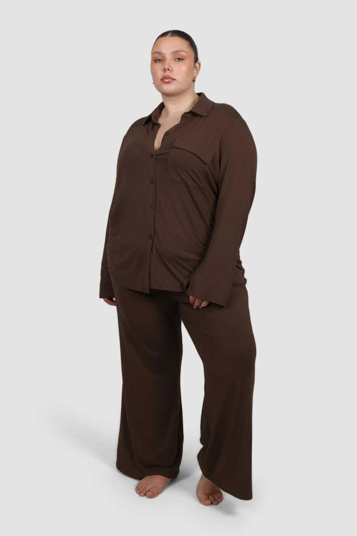 BUTTERY SLEEP PANT ESPRESSO sold by FAYT The Label