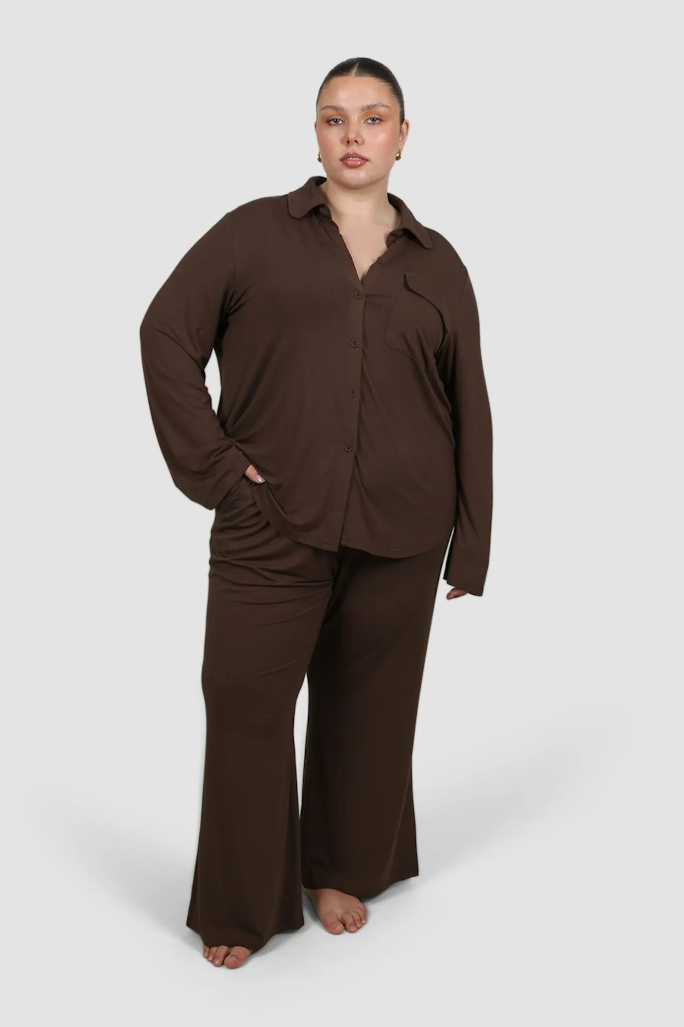 BUTTERY SLEEP PANT ESPRESSO sold by FAYT The Label product image thumbnail 5