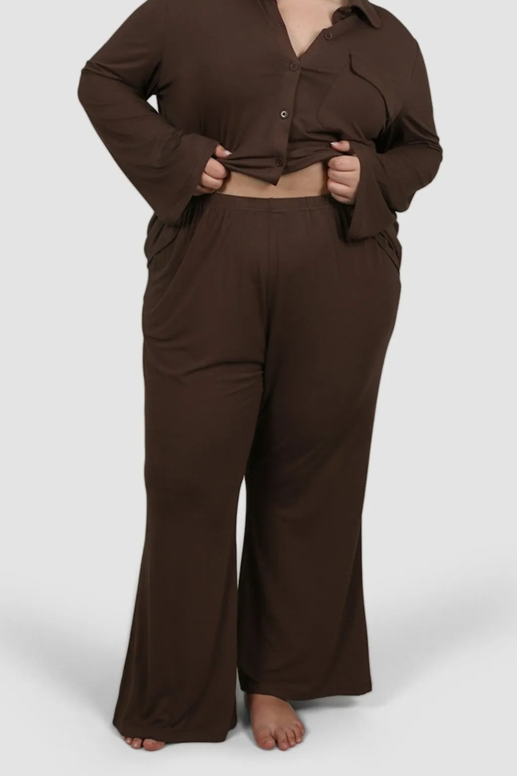 BUTTERY SLEEP PANT ESPRESSO sold by FAYT The Label product image thumbnail 2