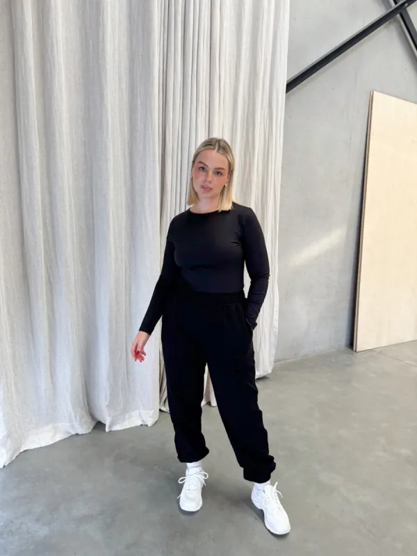 CUFF SWEATPANT BLACK sold by FAYT The Label