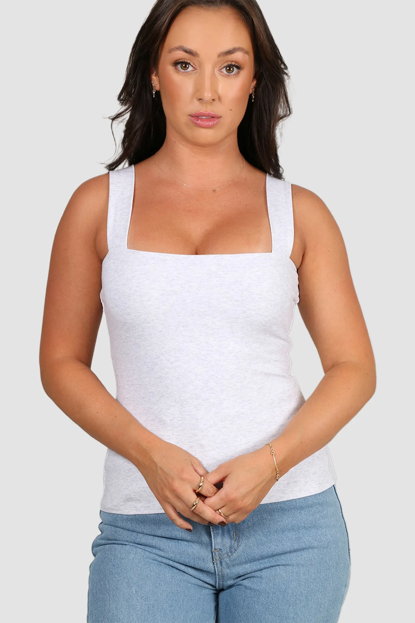 QUINN TOP GREY MARLE sold by FAYT The Label product image thumbnail 4