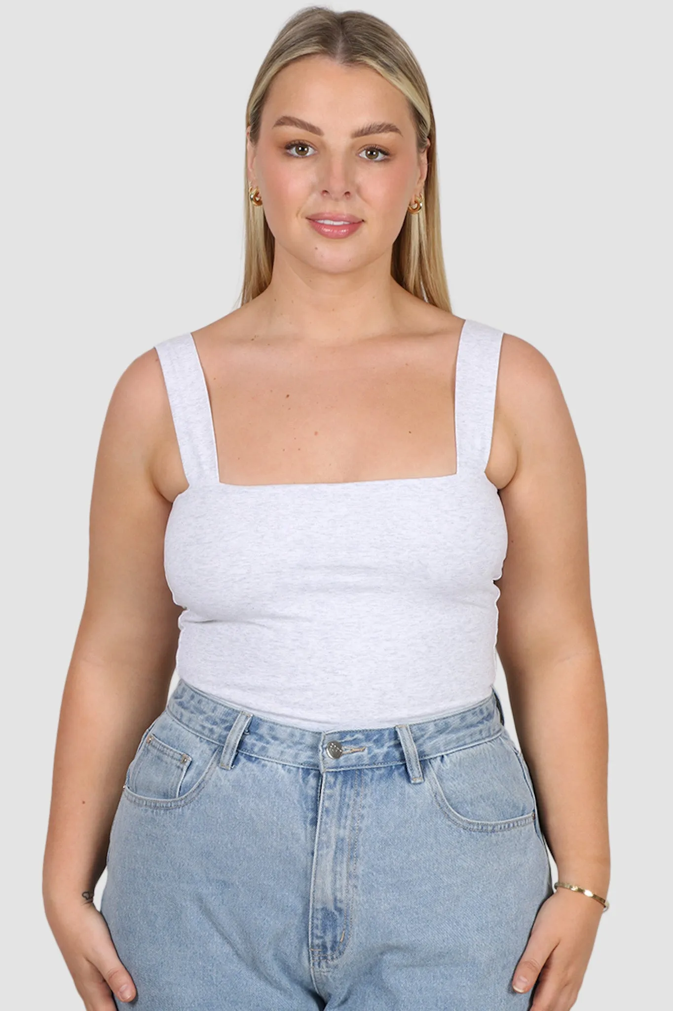 QUINN TOP GREY MARLE sold by FAYT The Label product image thumbnail 2