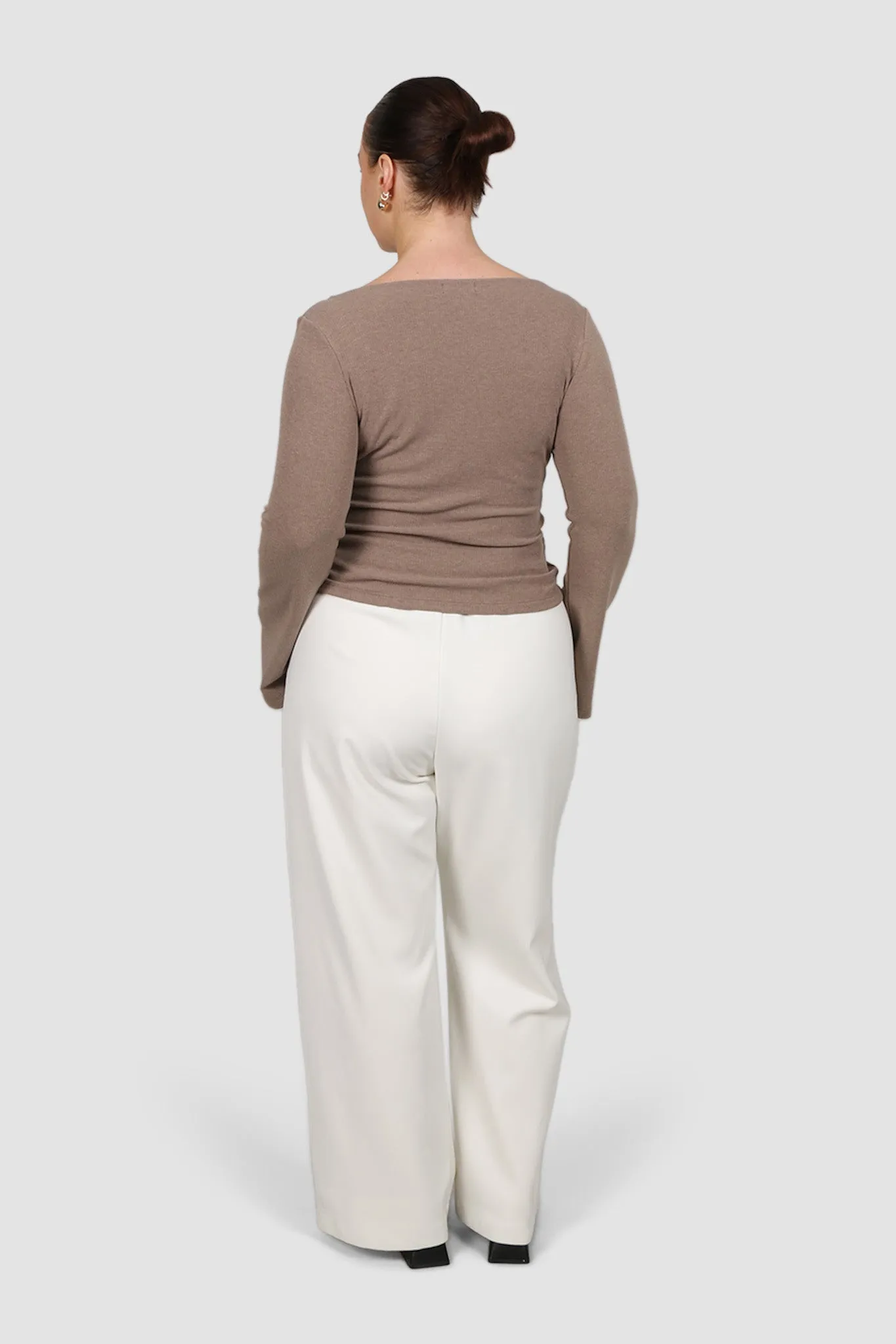 DAKOTA RIBBED TOP MOCHA sold by FAYT The Label product image thumbnail 3