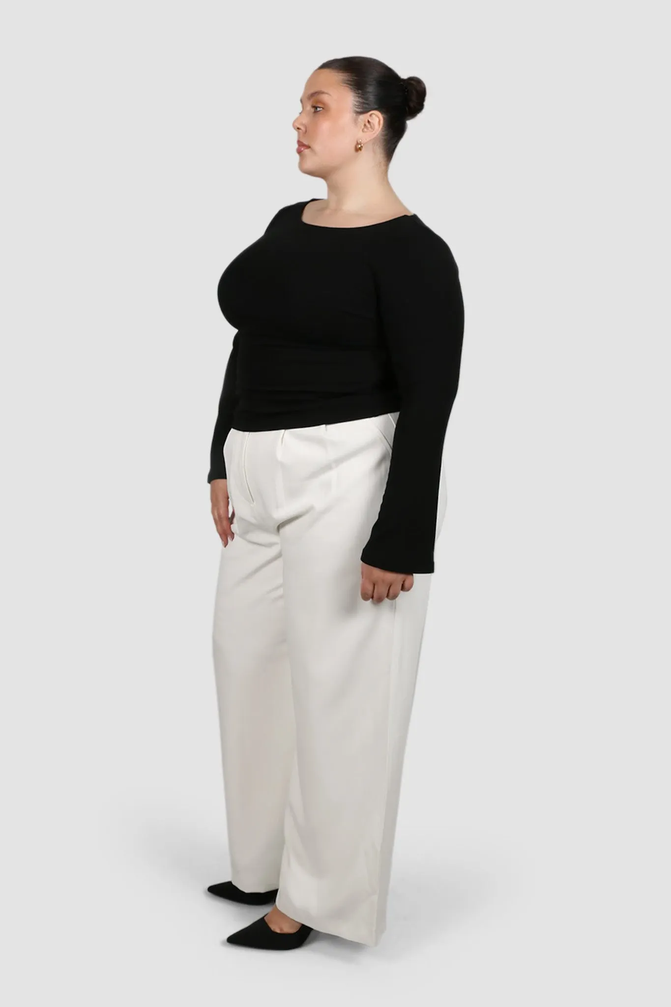 DAKOTA RIBBED TOP BLACK sold by FAYT The Label product image thumbnail 5