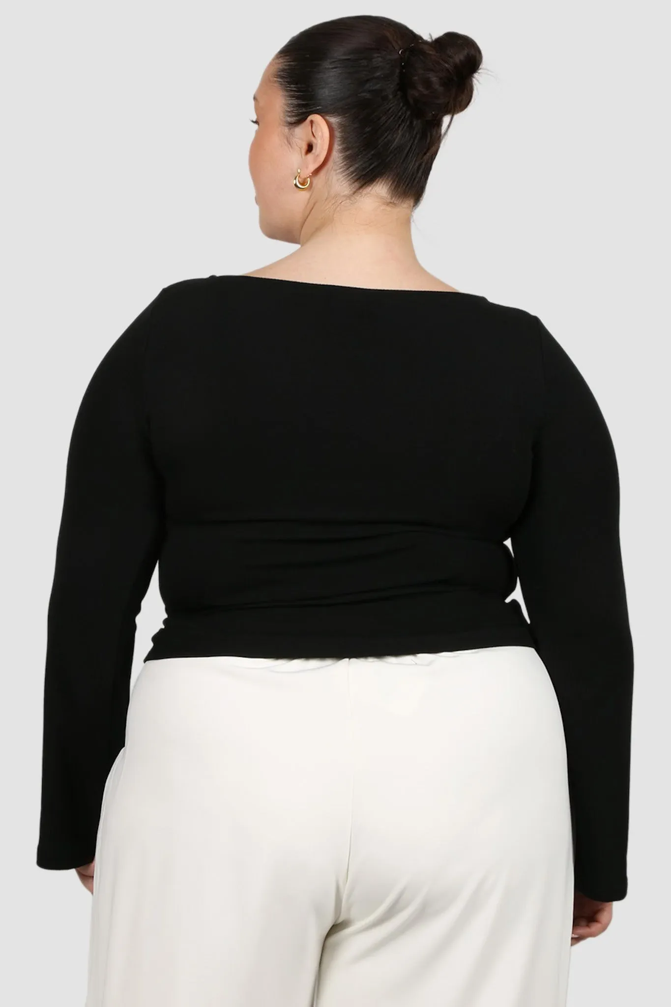 DAKOTA RIBBED TOP BLACK sold by FAYT The Label product image thumbnail 2