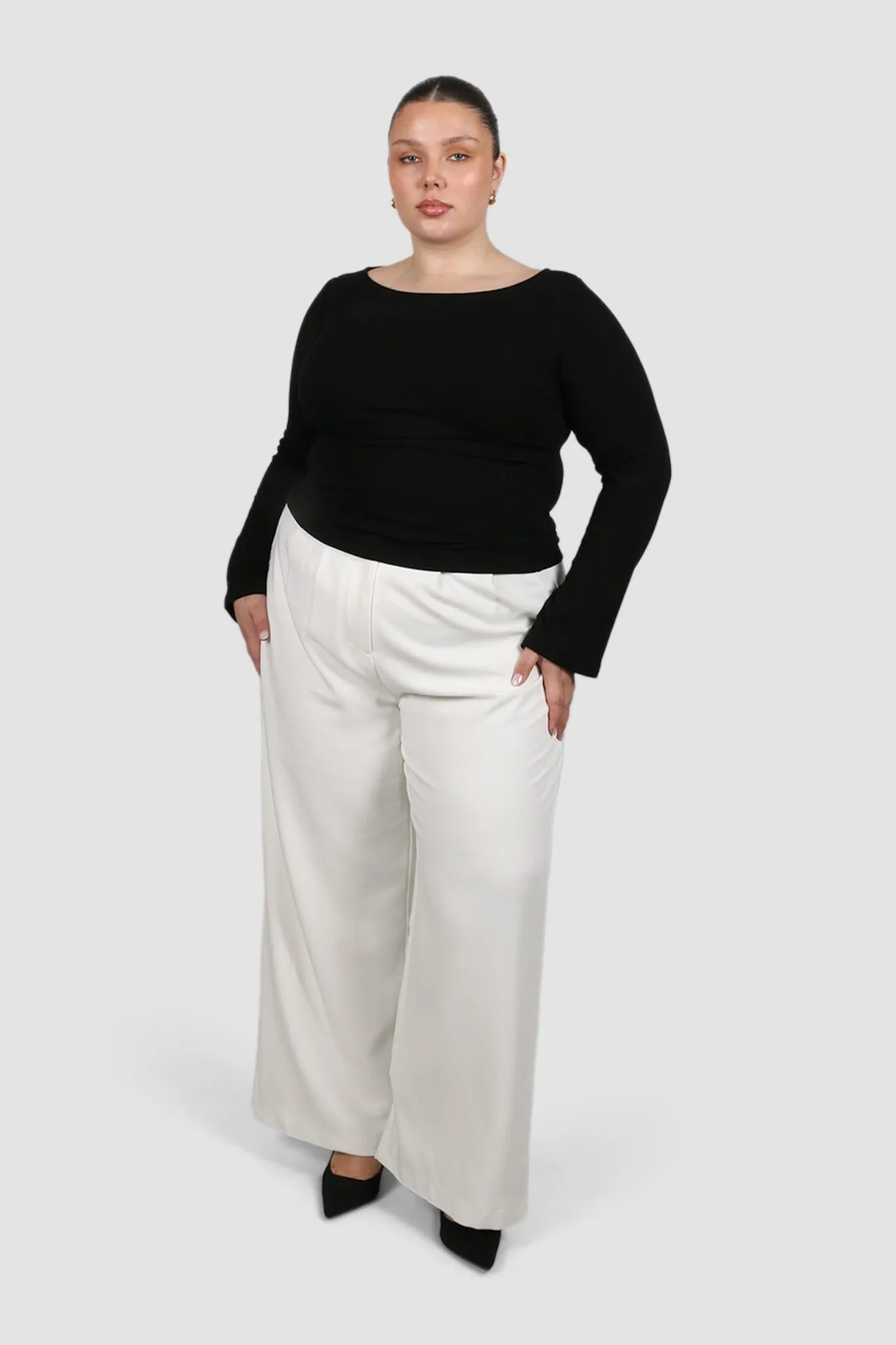 DAKOTA RIBBED TOP BLACK sold by FAYT The Label product image thumbnail 3