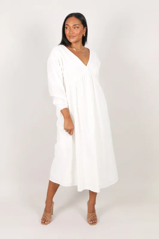 ALESSIA MAXI DRESS WHITE sold by FAYT The Label