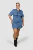 SAVEIRA DENIM DRESS BLUE sold by FAYT The Label