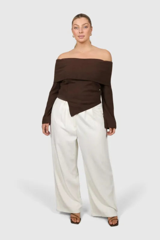 KENDALL TOP CHOCOLATE sold by FAYT The Label