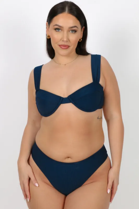 SANTINO BOTTOM NAVY RIB sold by FAYT The Label