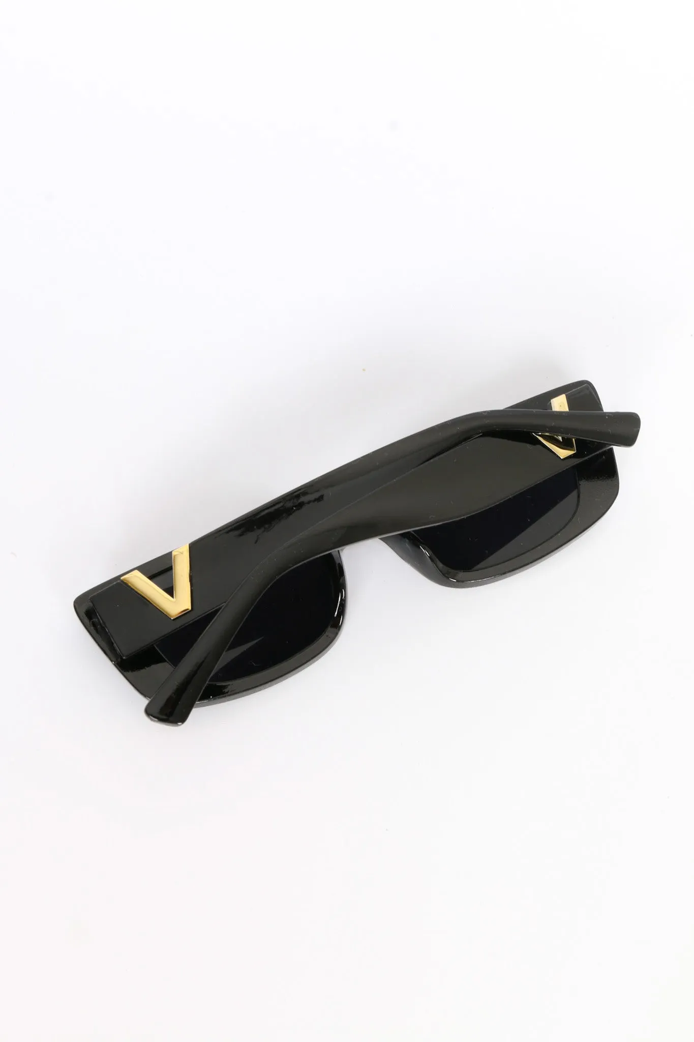 RETRO V SUNGLASSES BLACK sold by FAYT The Label product image thumbnail 4