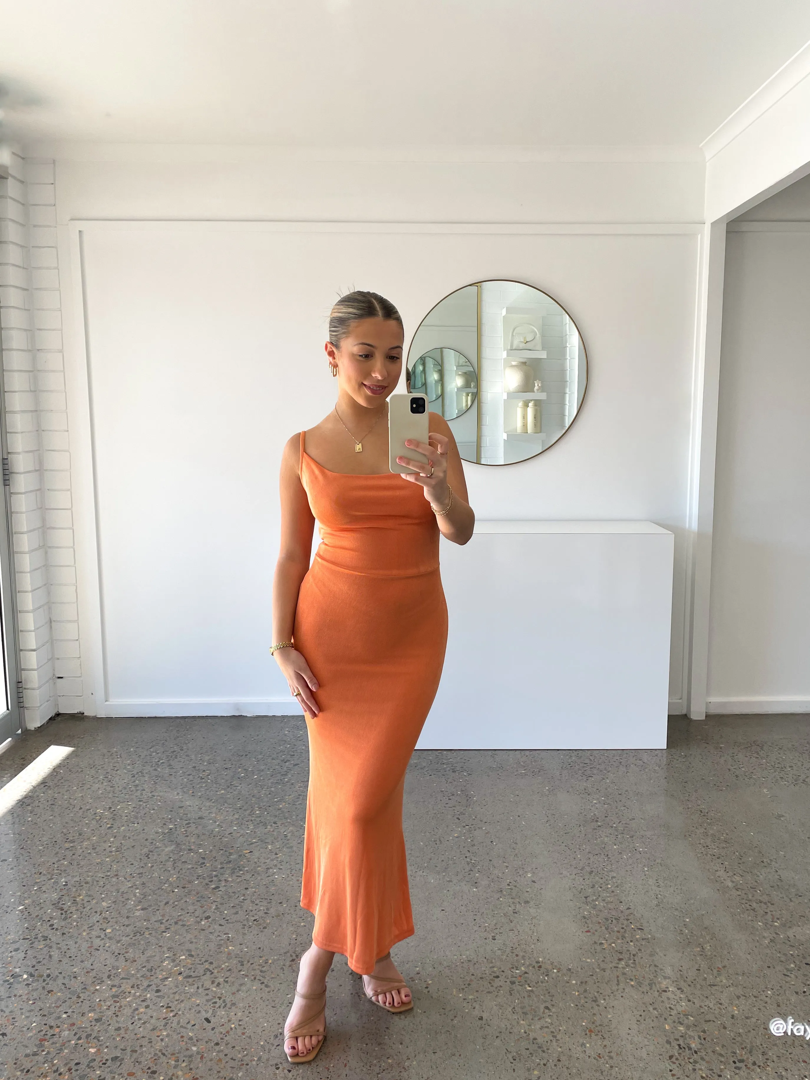 PERI DRESS TANGERINE sold by FAYT The Label product image thumbnail 3