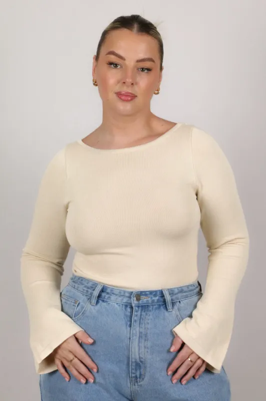 RAE KNIT TOP VANILLA sold by FAYT The Label