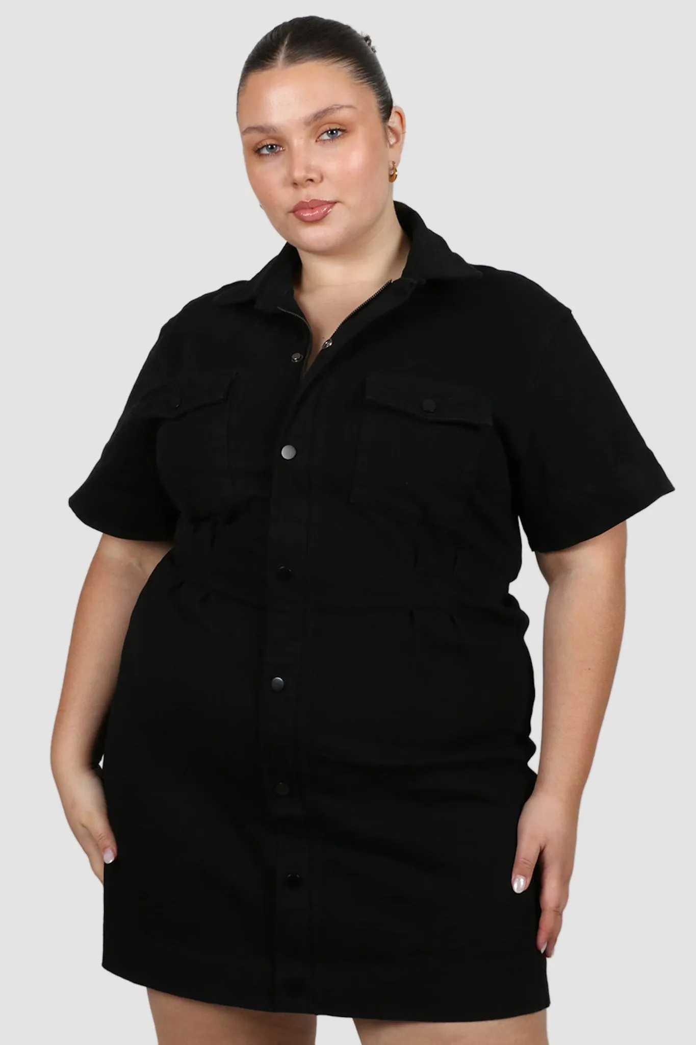 SAVEIRA DENIM DRESS BLACKOUT sold by FAYT The Label product image thumbnail 2