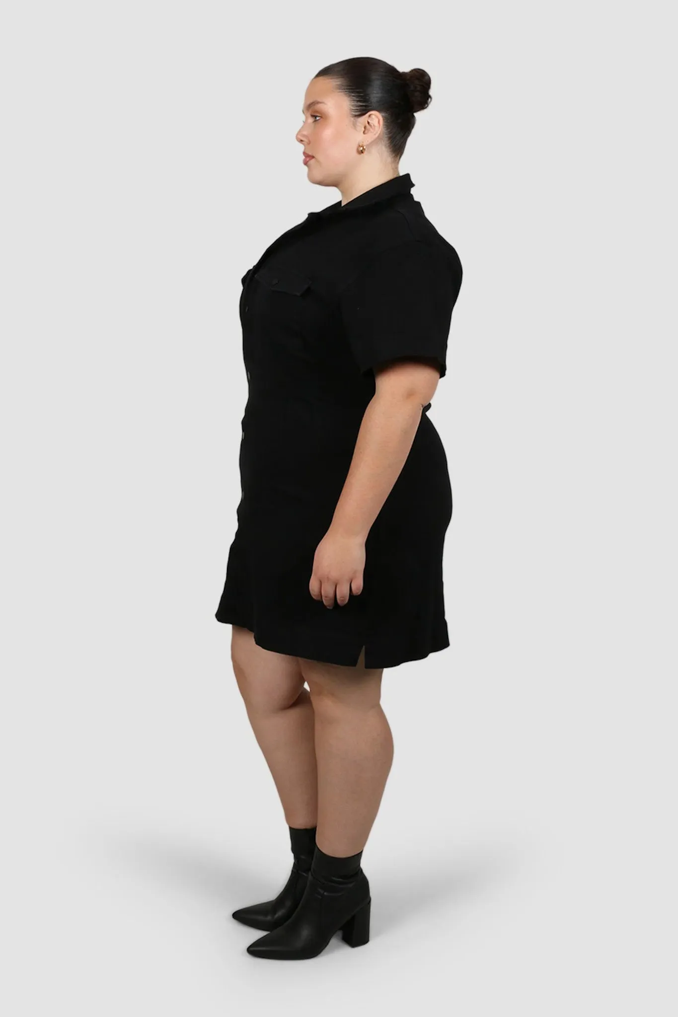 SAVEIRA DENIM DRESS BLACKOUT sold by FAYT The Label product image thumbnail 5