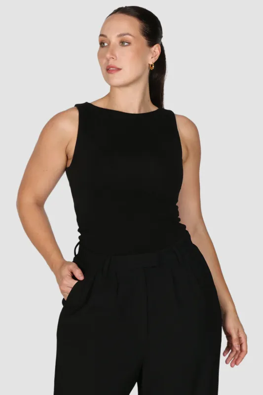 NOLA TOP BLACK sold by FAYT The Label