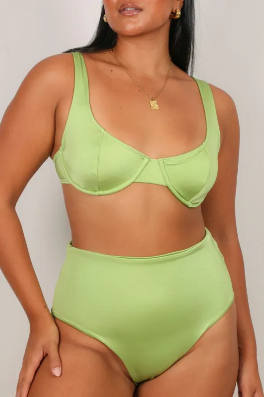 SLOAN TOP KIWI SHIMMER sold by FAYT The Label