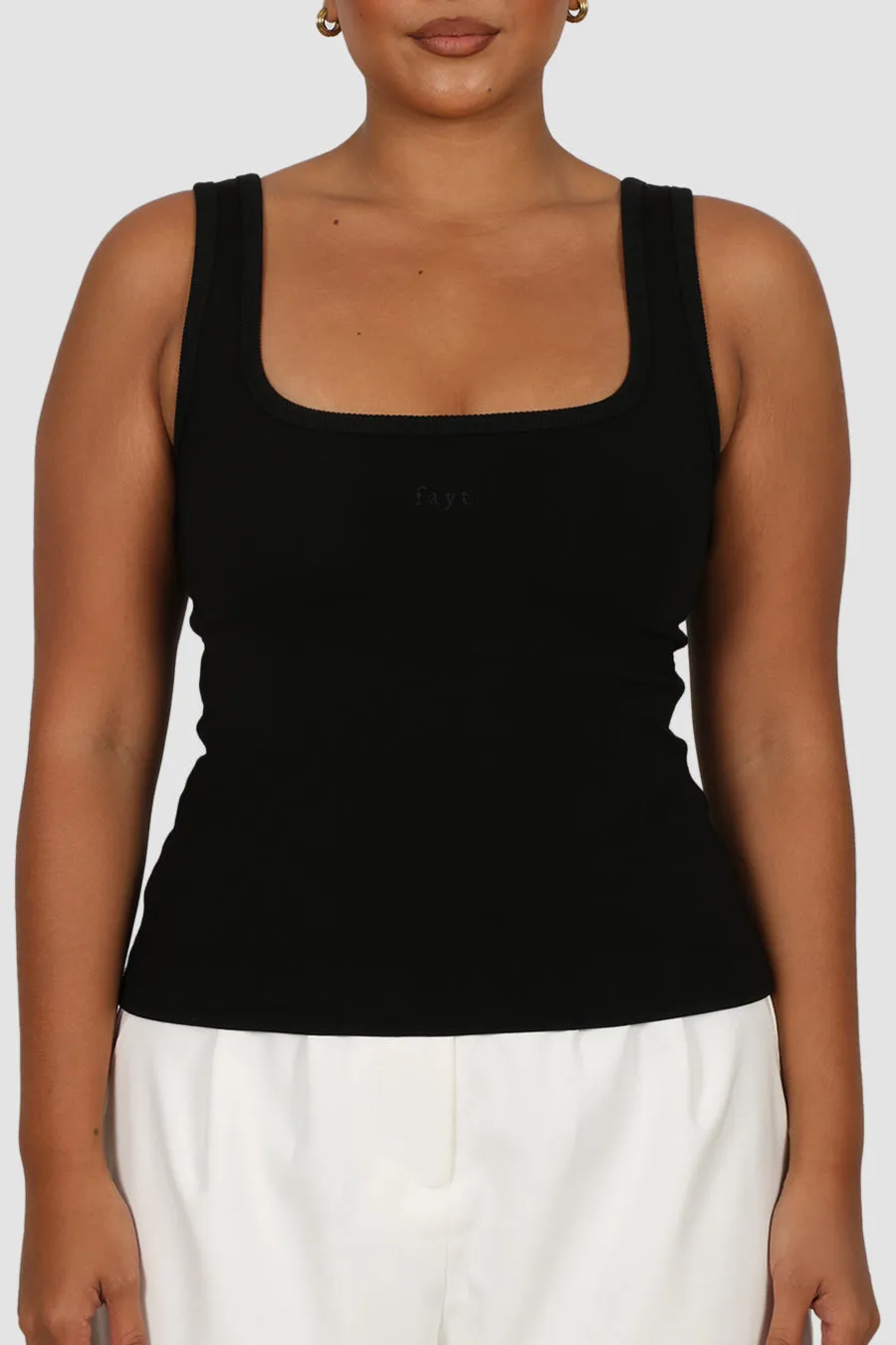 FAYT LOGO TANK BLACKOUT sold by FAYT The Label product image thumbnail 2