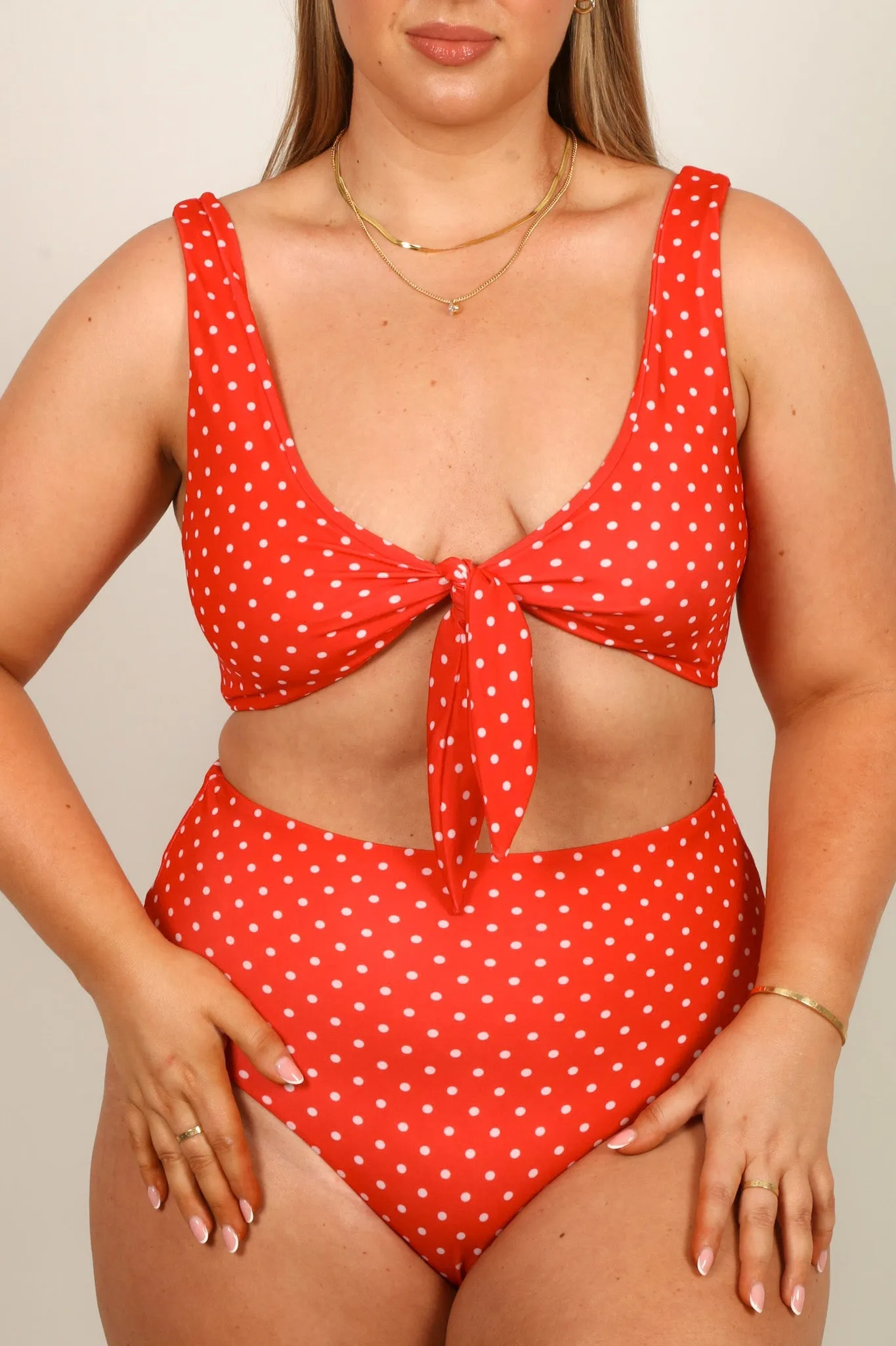 SUKI TOP RED SPOT sold by FAYT The Label