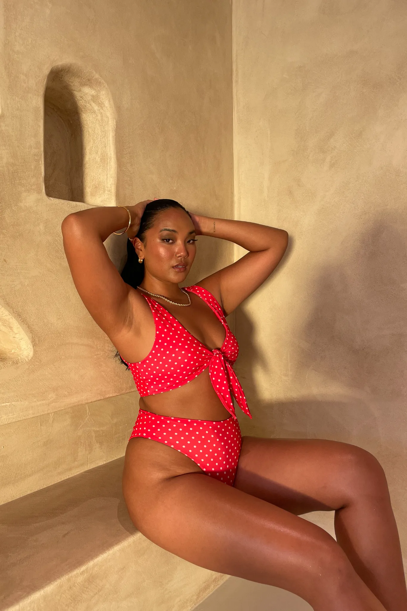 SUKI TOP RED SPOT sold by FAYT The Label product image thumbnail 2