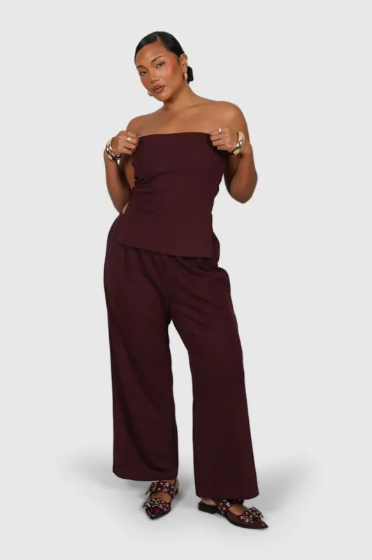 ROWAN PANTS MERLOT sold by FAYT The Label
