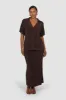 SOLA SKIRT ESPRESSO sold by FAYT The Label