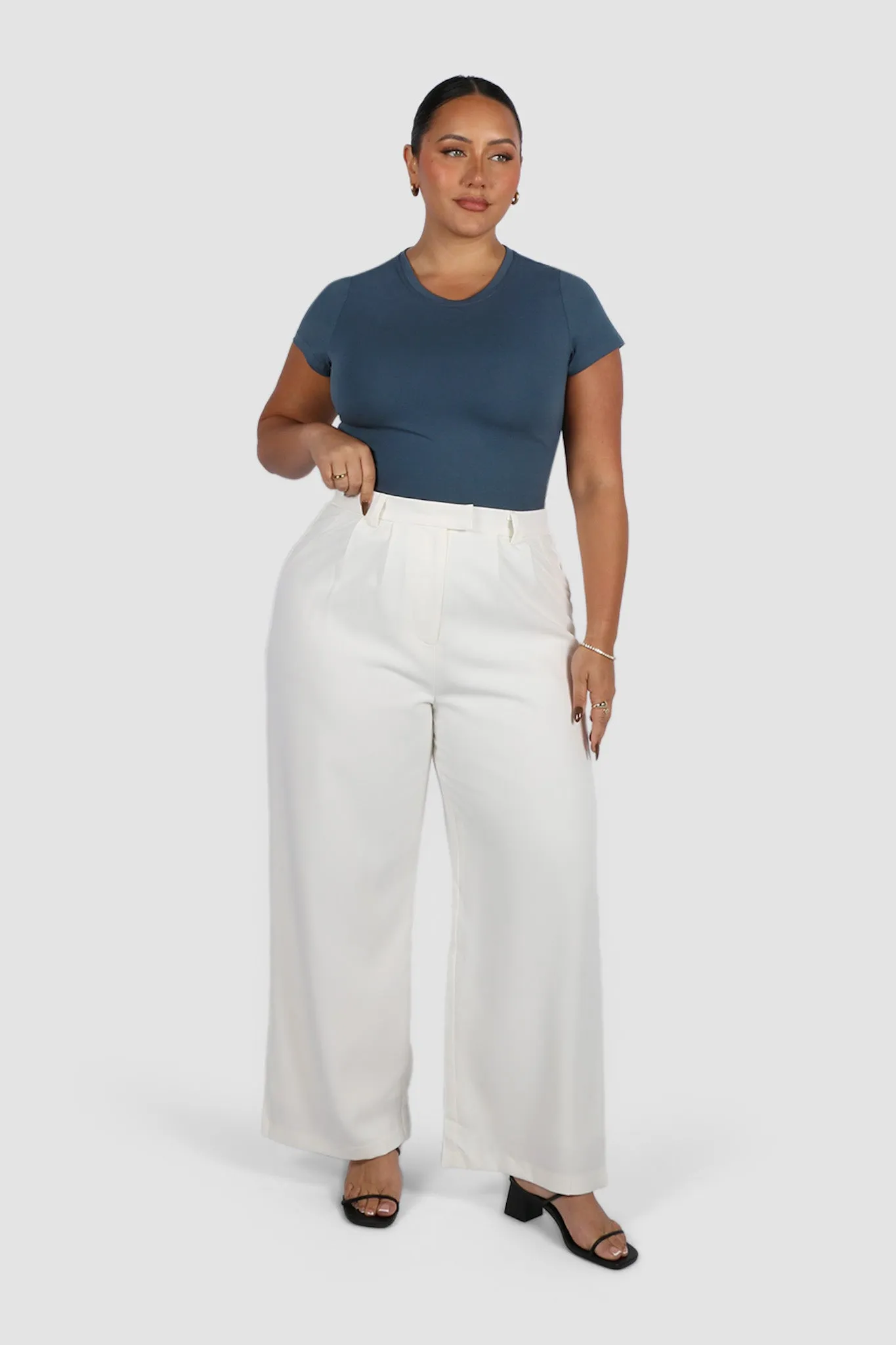 LIGHT BUTTERY TEE DEEP OCEAN sold by FAYT The Label product image thumbnail 4