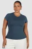 LIGHT BUTTERY TEE DEEP OCEAN sold by FAYT The Label