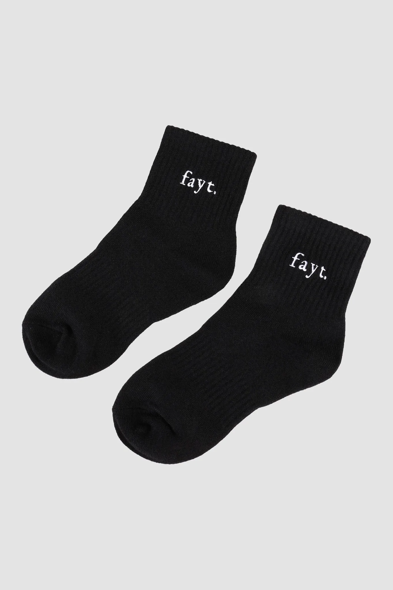 FAYT LOGO SOCKS BLACK sold by FAYT The Label