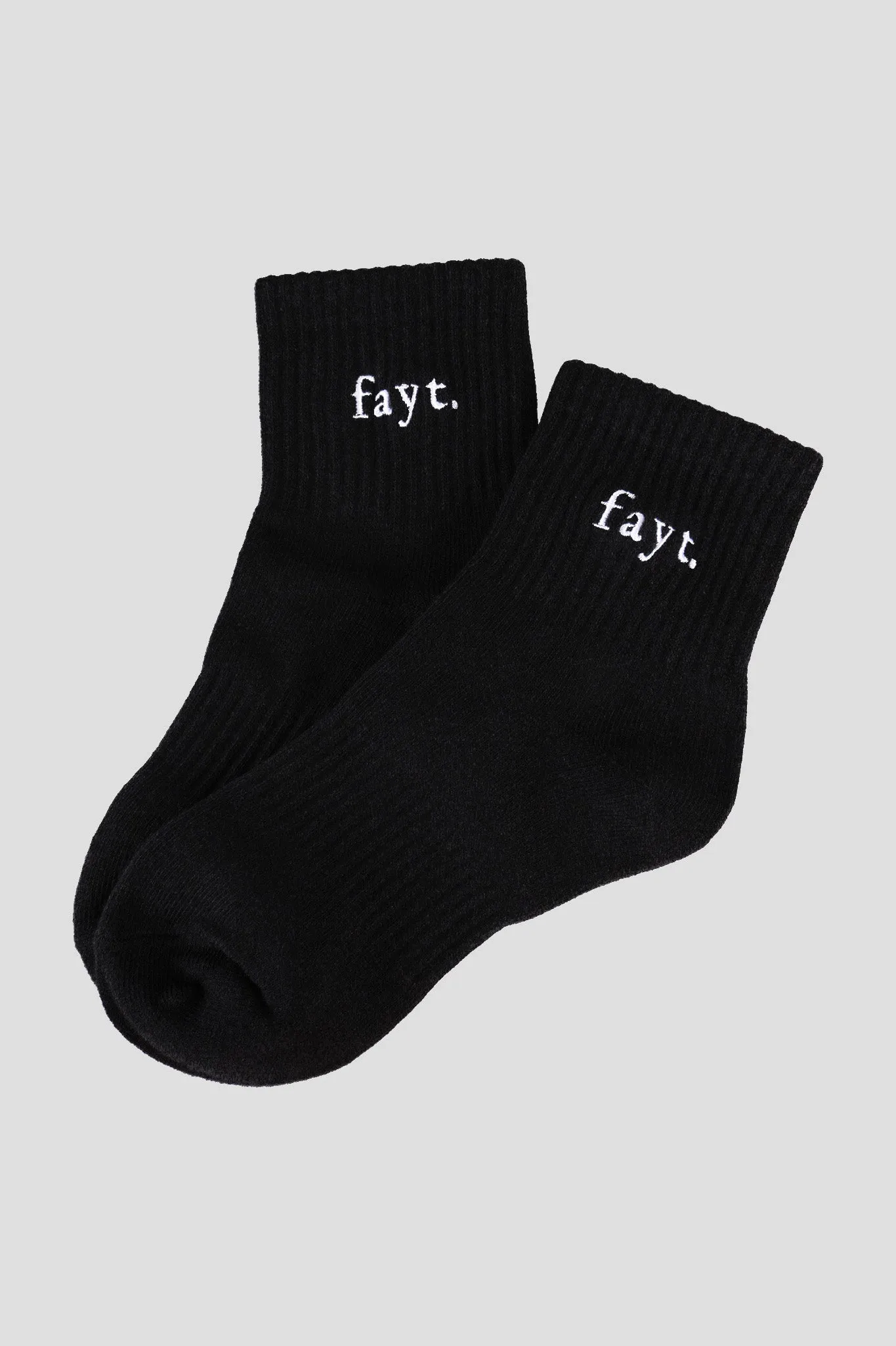 FAYT LOGO SOCKS BLACK sold by FAYT The Label product image thumbnail 3