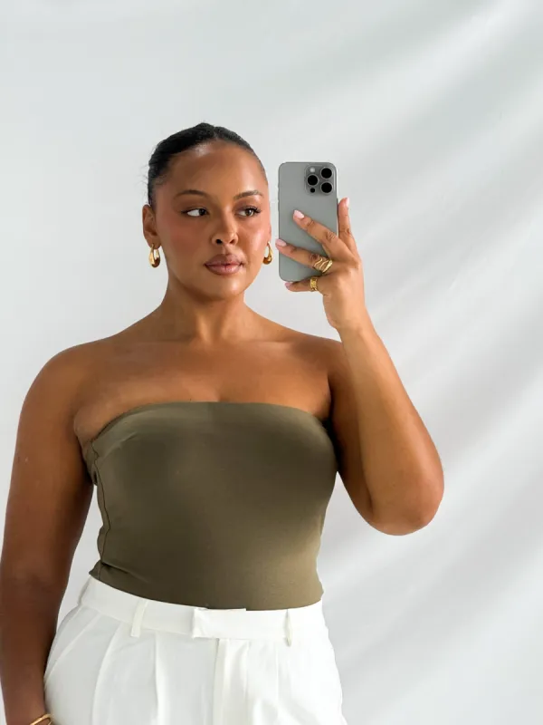 APRIL TOP OLIVE sold by FAYT The Label