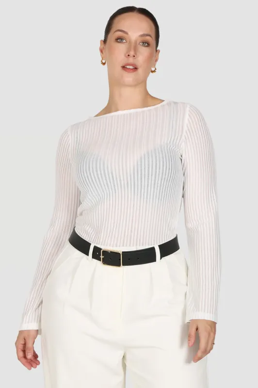 FB SALE - MARZA TOP WHITE SIZE 26 sold by FAYT The Label