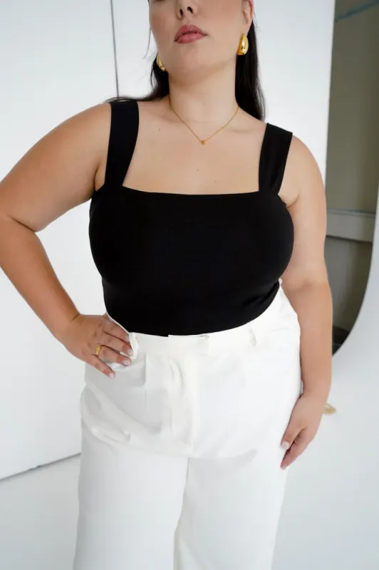 FB SALE - QUINN TOP BLACK SIZE 6-8 sold by FAYT The Label