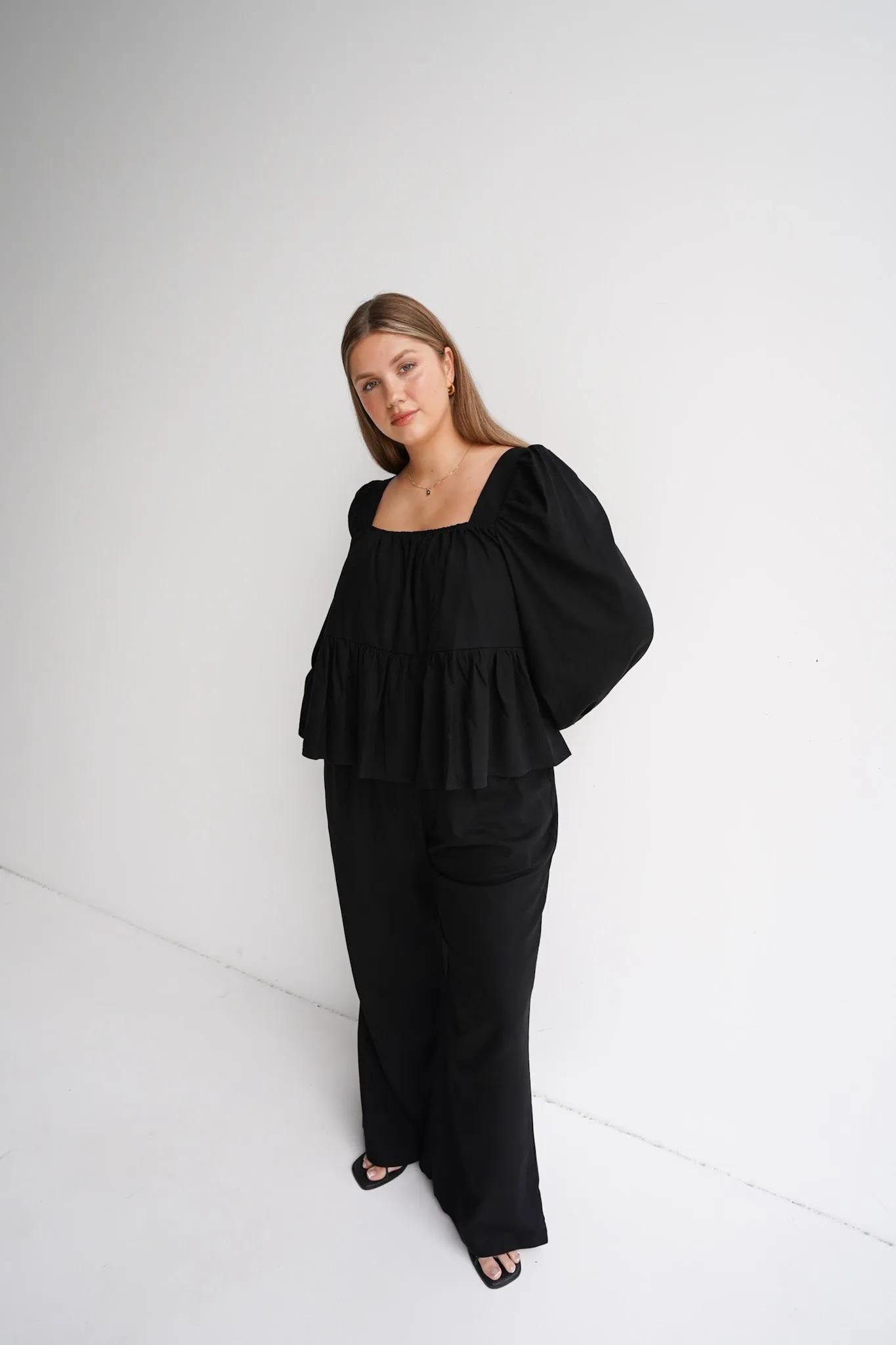 ELARA TOP BLACK sold by FAYT The Label
