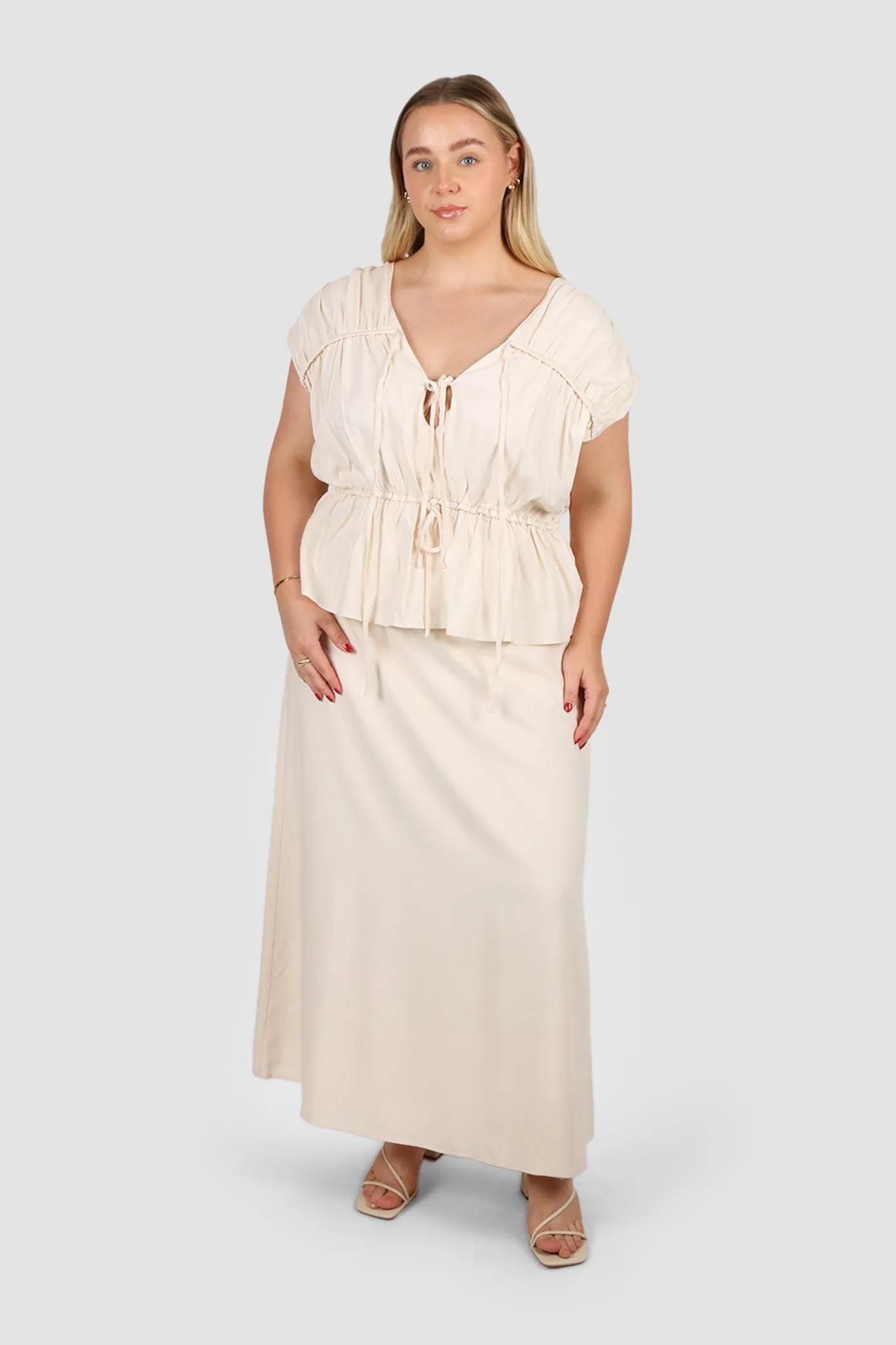 NIA SKIRT NEUTRAL sold by FAYT The Label product image thumbnail 5